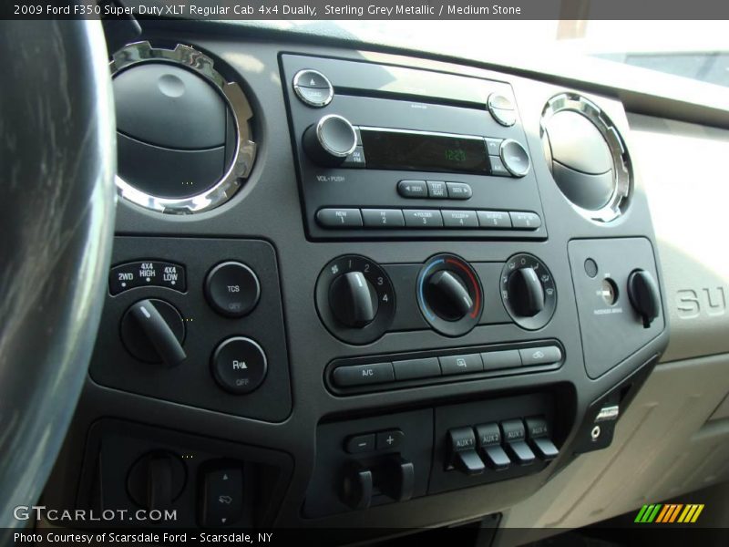 Sterling Grey Metallic / Medium Stone 2009 Ford F350 Super Duty XLT Regular Cab 4x4 Dually