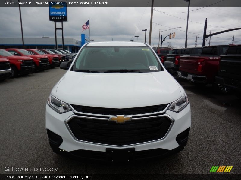 Summit White / Jet Black 2020 Chevrolet Traverse LS AWD