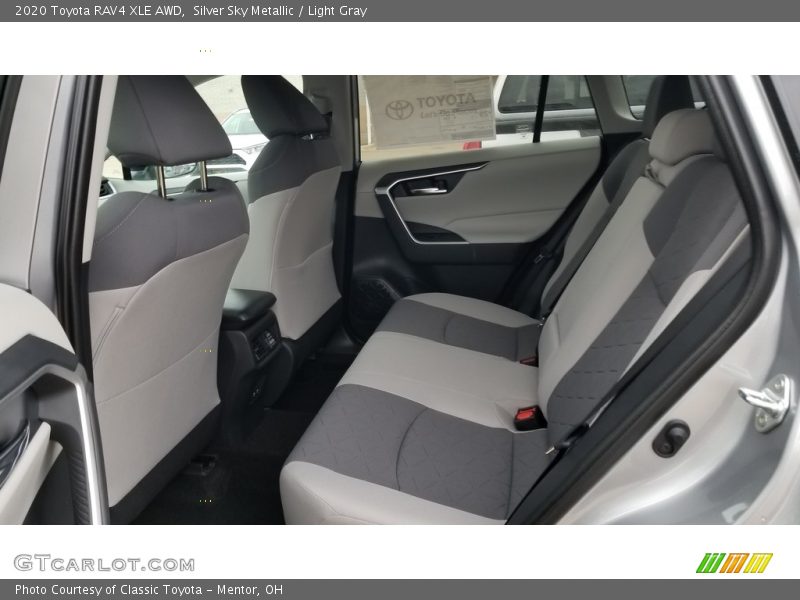 Silver Sky Metallic / Light Gray 2020 Toyota RAV4 XLE AWD