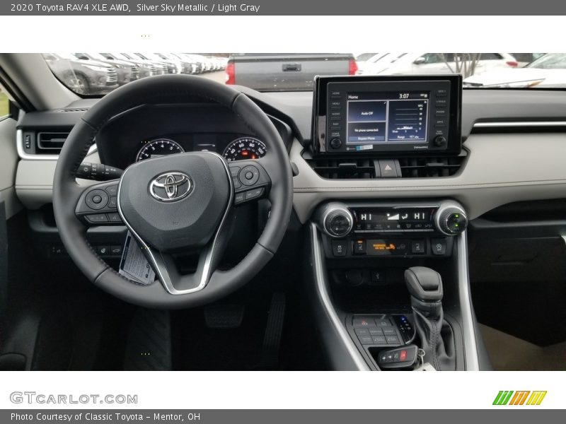 Silver Sky Metallic / Light Gray 2020 Toyota RAV4 XLE AWD