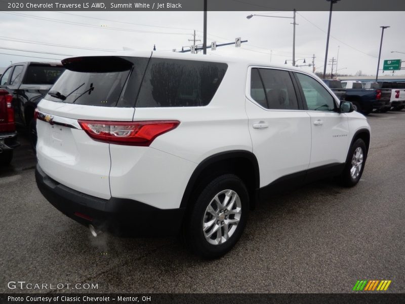 Summit White / Jet Black 2020 Chevrolet Traverse LS AWD