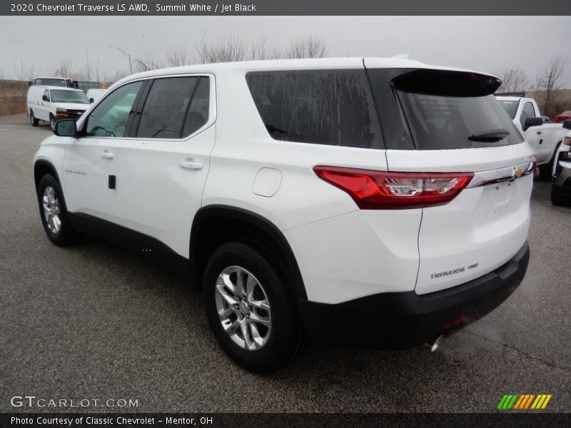 Summit White / Jet Black 2020 Chevrolet Traverse LS AWD