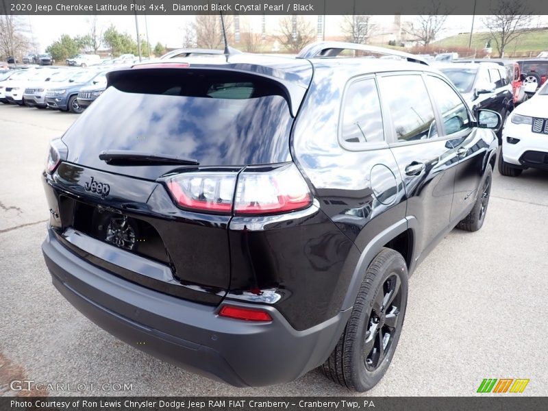 Diamond Black Crystal Pearl / Black 2020 Jeep Cherokee Latitude Plus 4x4
