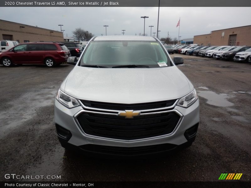 Silver Ice Metallic / Jet Black 2020 Chevrolet Traverse LS AWD