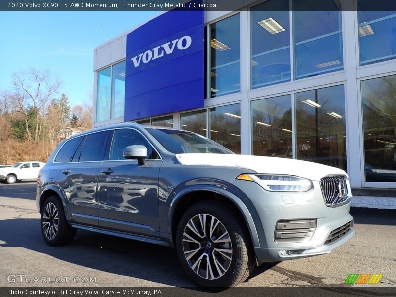 Thunder Gray Metallic / Charcoal 2020 Volvo XC90 T5 AWD Momentum