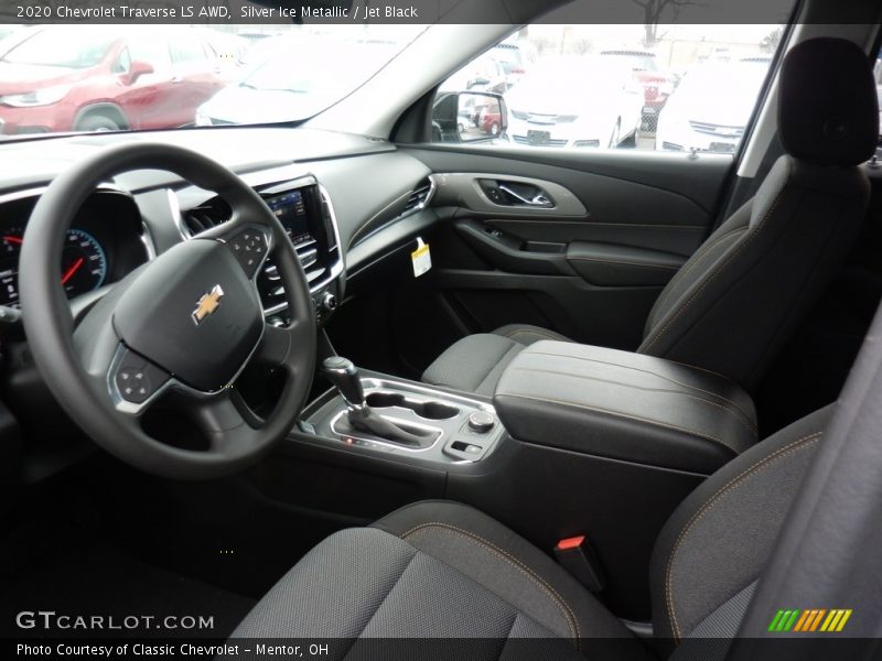 Silver Ice Metallic / Jet Black 2020 Chevrolet Traverse LS AWD