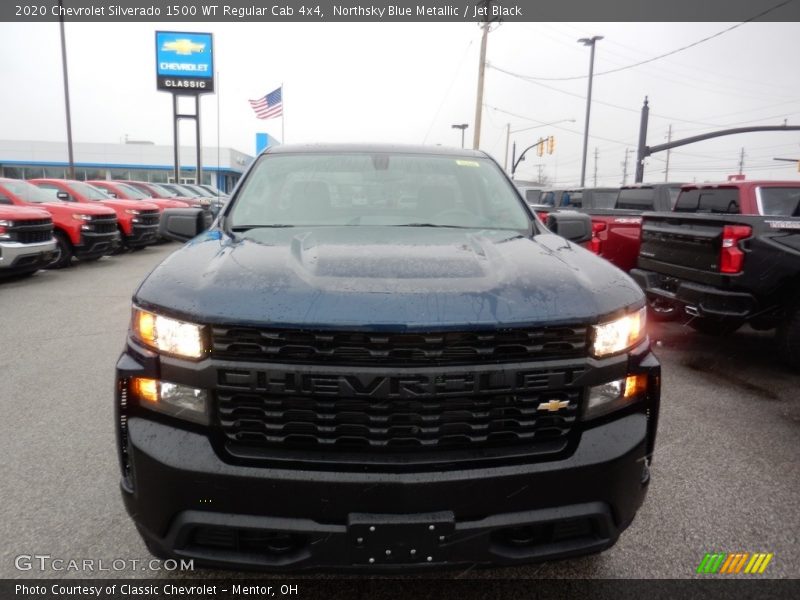 Northsky Blue Metallic / Jet Black 2020 Chevrolet Silverado 1500 WT Regular Cab 4x4