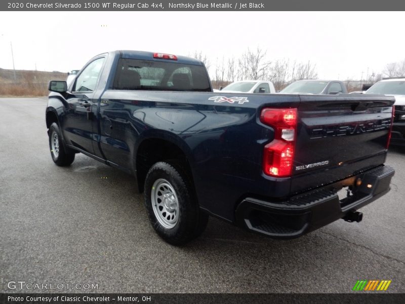 Northsky Blue Metallic / Jet Black 2020 Chevrolet Silverado 1500 WT Regular Cab 4x4