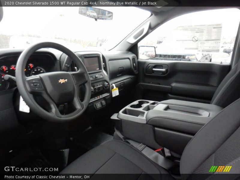 Northsky Blue Metallic / Jet Black 2020 Chevrolet Silverado 1500 WT Regular Cab 4x4