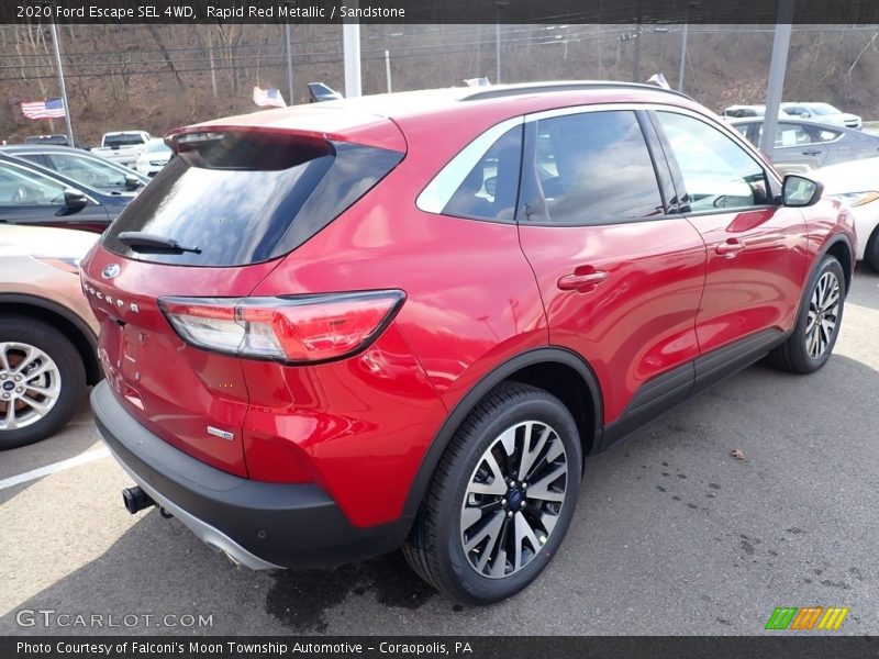 Rapid Red Metallic / Sandstone 2020 Ford Escape SEL 4WD