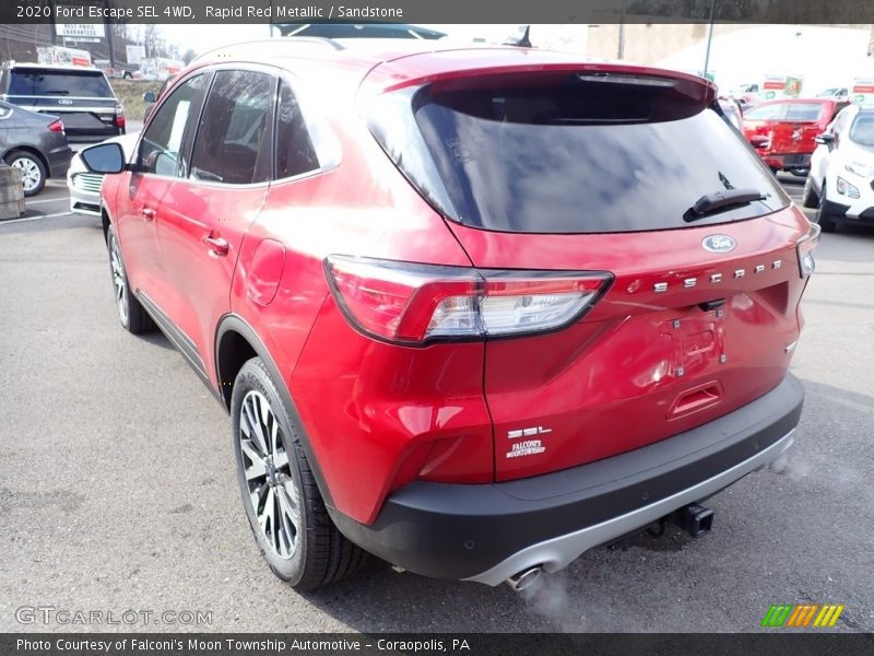 Rapid Red Metallic / Sandstone 2020 Ford Escape SEL 4WD