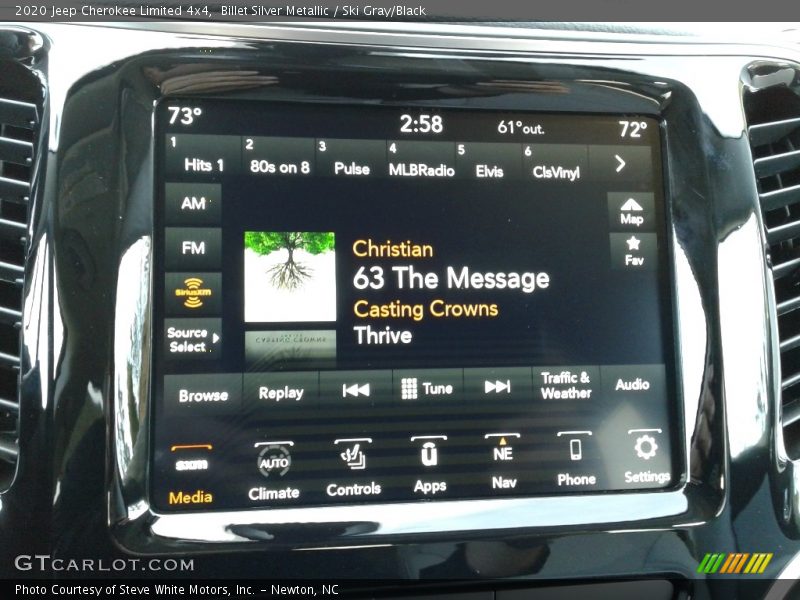 Controls of 2020 Cherokee Limited 4x4