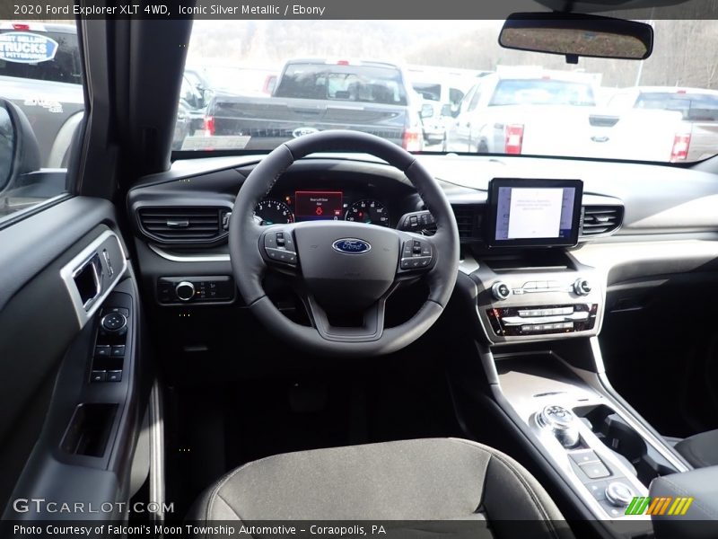 Iconic Silver Metallic / Ebony 2020 Ford Explorer XLT 4WD