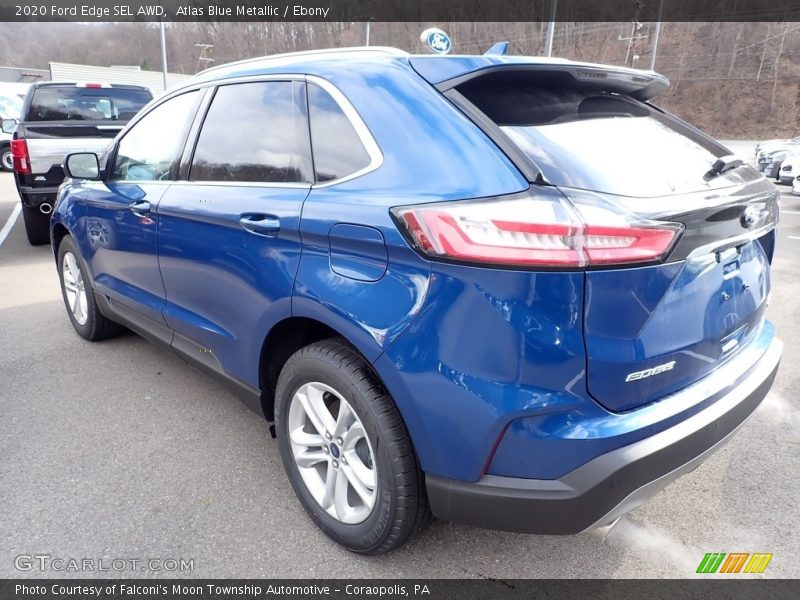 Atlas Blue Metallic / Ebony 2020 Ford Edge SEL AWD
