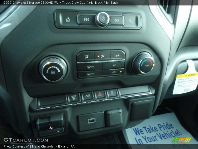 Black / Jet Black 2020 Chevrolet Silverado 2500HD Work Truck Crew Cab 4x4