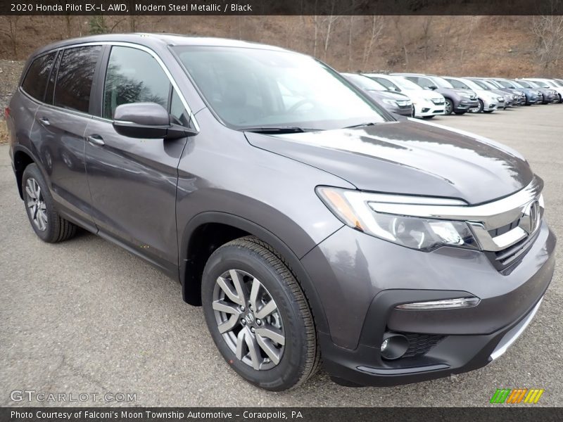Modern Steel Metallic / Black 2020 Honda Pilot EX-L AWD
