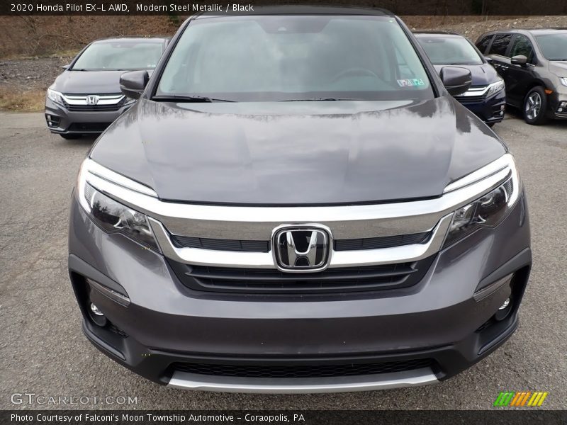 Modern Steel Metallic / Black 2020 Honda Pilot EX-L AWD