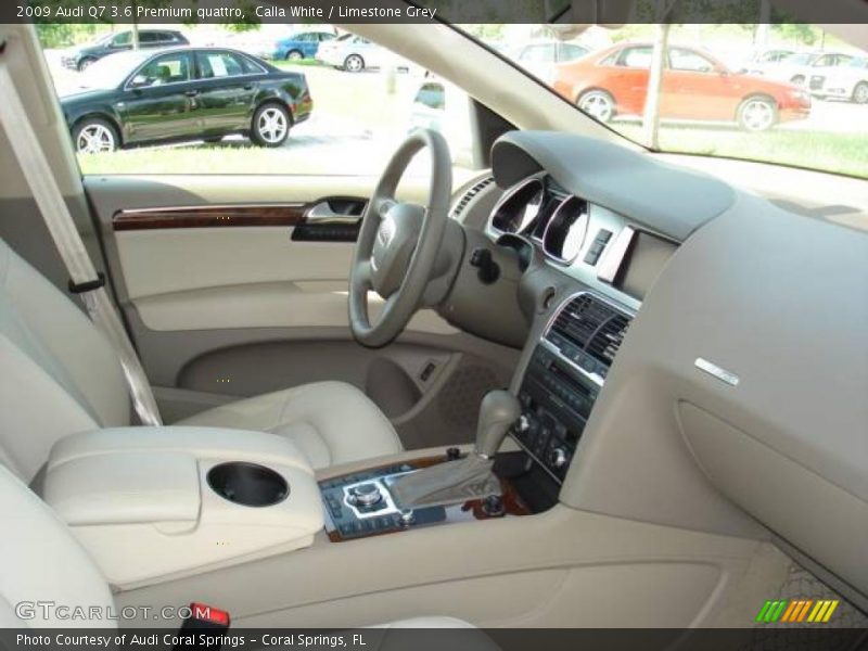 Calla White / Limestone Grey 2009 Audi Q7 3.6 Premium quattro