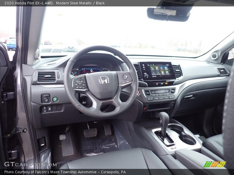 Modern Steel Metallic / Black 2020 Honda Pilot EX-L AWD