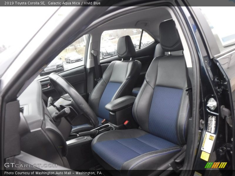 Front Seat of 2019 Corolla SE