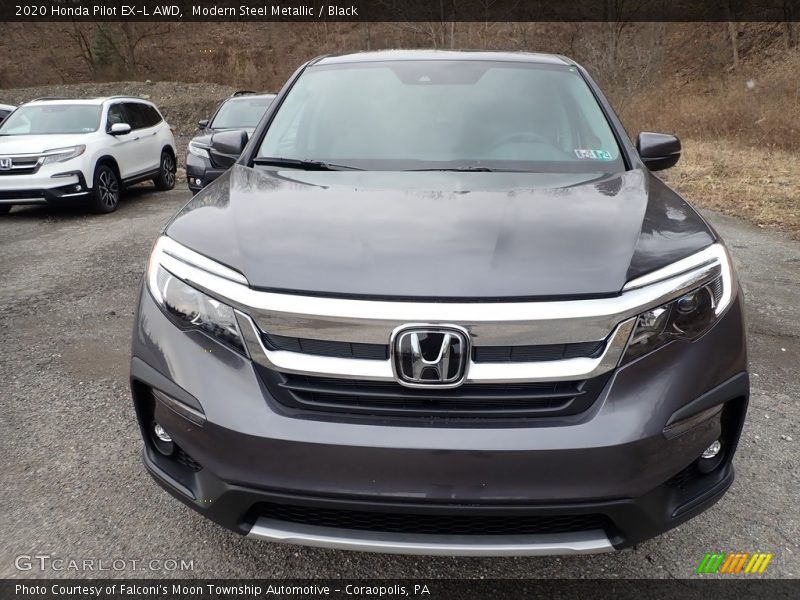 Modern Steel Metallic / Black 2020 Honda Pilot EX-L AWD