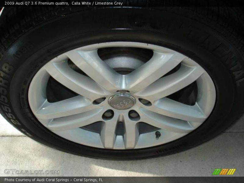 Calla White / Limestone Grey 2009 Audi Q7 3.6 Premium quattro