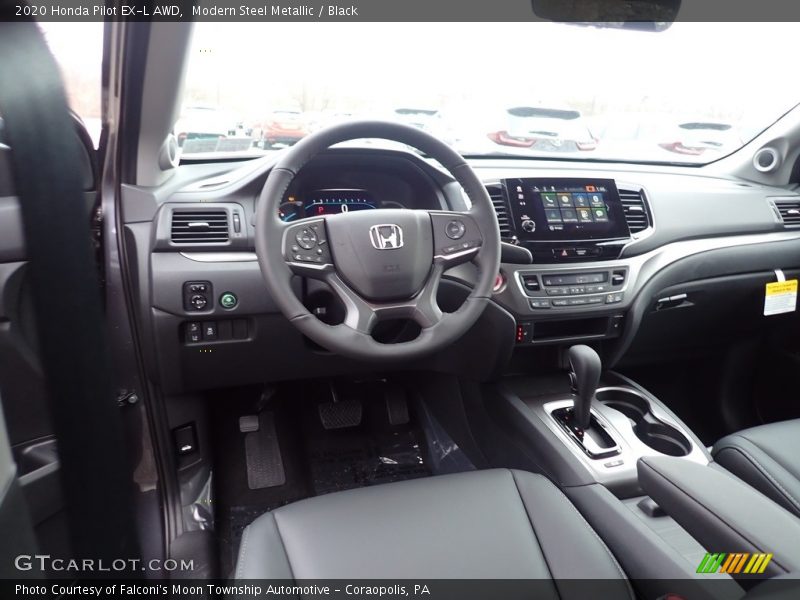 Modern Steel Metallic / Black 2020 Honda Pilot EX-L AWD