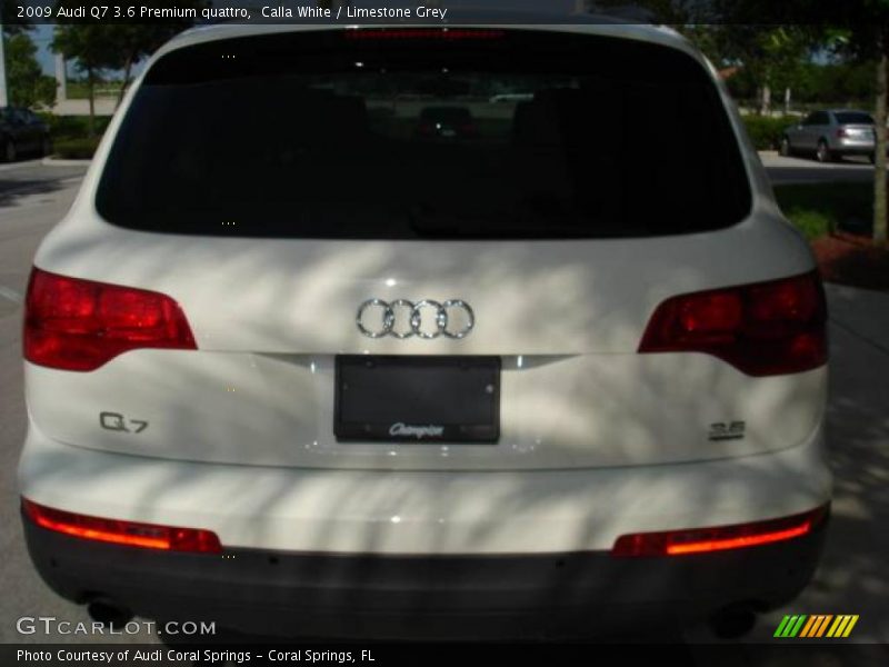 Calla White / Limestone Grey 2009 Audi Q7 3.6 Premium quattro
