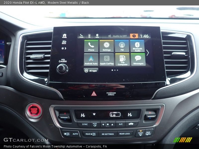 Modern Steel Metallic / Black 2020 Honda Pilot EX-L AWD