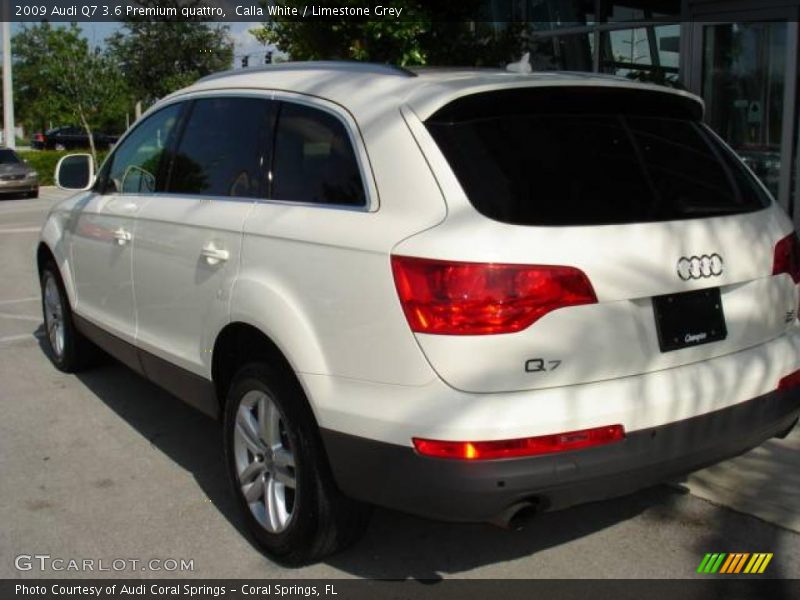 Calla White / Limestone Grey 2009 Audi Q7 3.6 Premium quattro