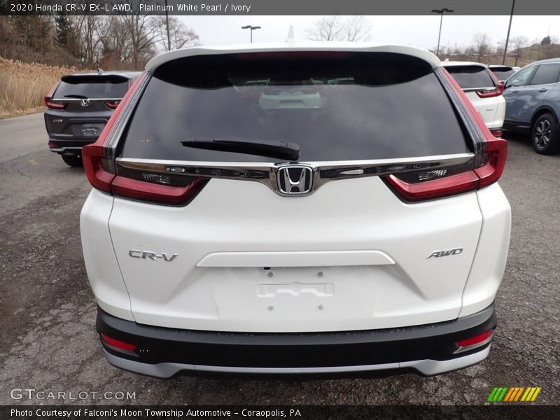 Platinum White Pearl / Ivory 2020 Honda CR-V EX-L AWD