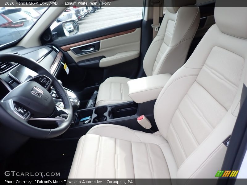 Platinum White Pearl / Ivory 2020 Honda CR-V EX-L AWD