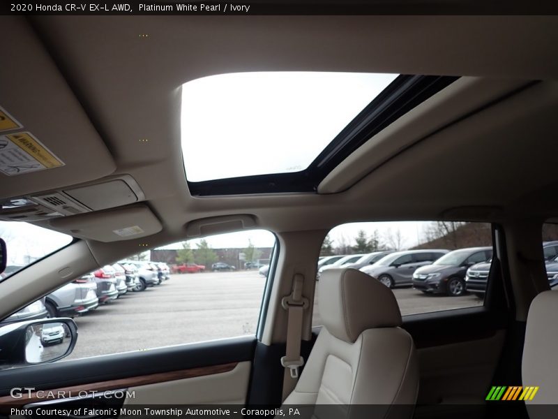 Platinum White Pearl / Ivory 2020 Honda CR-V EX-L AWD
