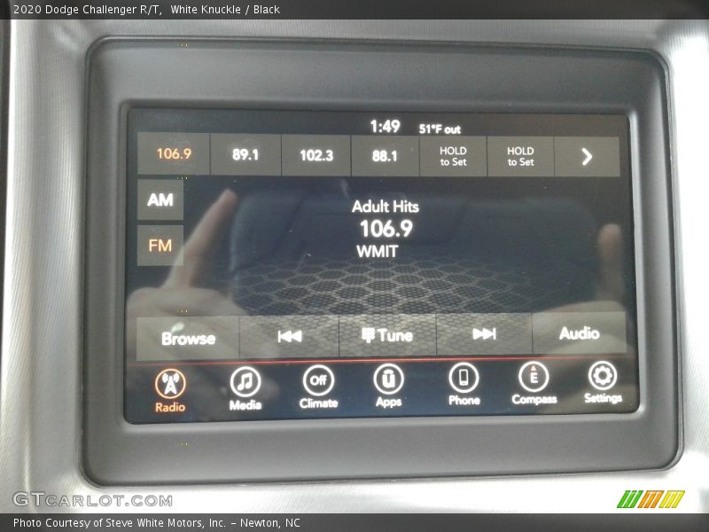 White Knuckle / Black 2020 Dodge Challenger R/T