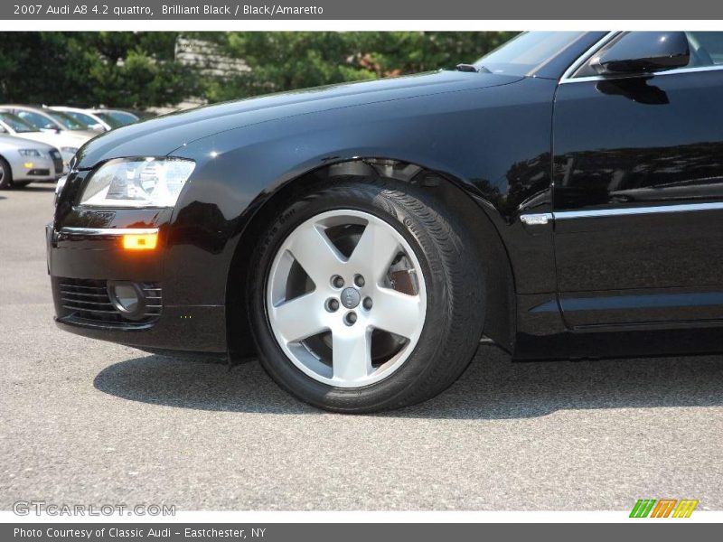 Brilliant Black / Black/Amaretto 2007 Audi A8 4.2 quattro