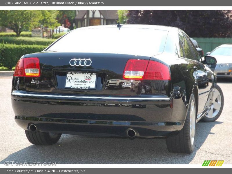 Brilliant Black / Black/Amaretto 2007 Audi A8 4.2 quattro
