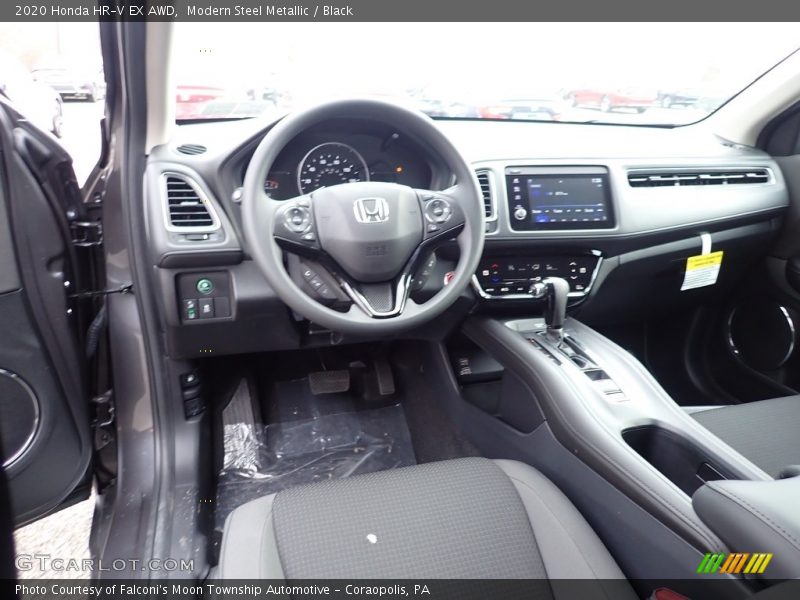 Modern Steel Metallic / Black 2020 Honda HR-V EX AWD