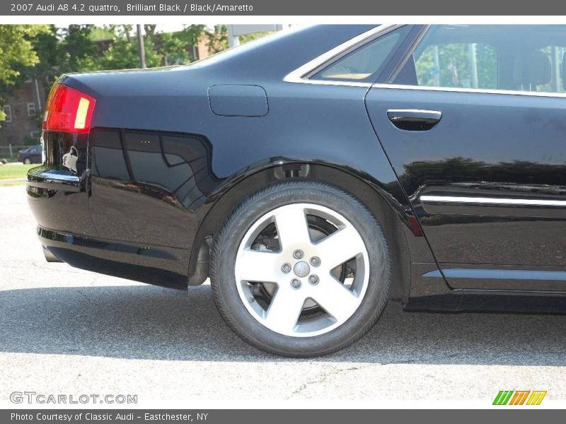 Brilliant Black / Black/Amaretto 2007 Audi A8 4.2 quattro