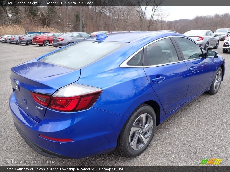 Aegean Blue Metallic / Black 2020 Honda Insight EX