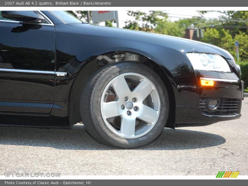 Brilliant Black / Black/Amaretto 2007 Audi A8 4.2 quattro