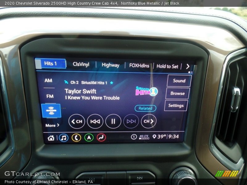Northsky Blue Metallic / Jet Black 2020 Chevrolet Silverado 2500HD High Country Crew Cab 4x4