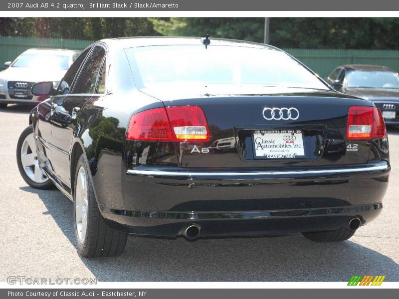 Brilliant Black / Black/Amaretto 2007 Audi A8 4.2 quattro