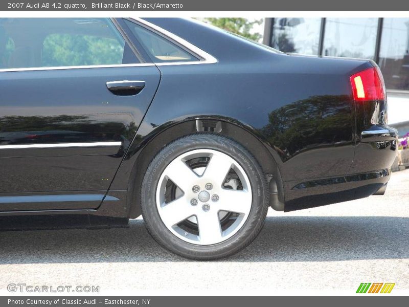 Brilliant Black / Black/Amaretto 2007 Audi A8 4.2 quattro