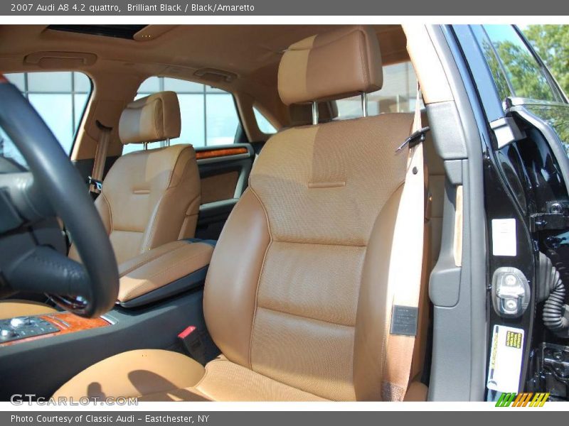 Brilliant Black / Black/Amaretto 2007 Audi A8 4.2 quattro