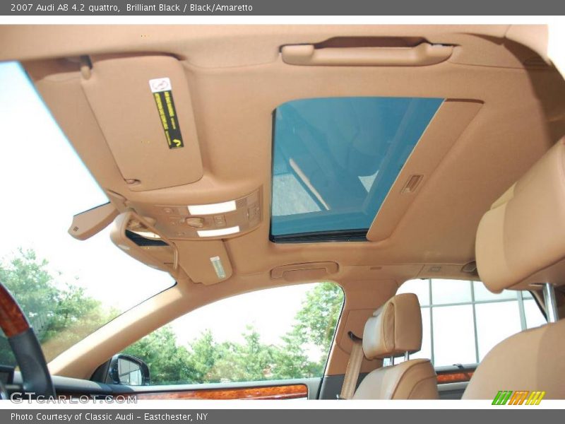 Brilliant Black / Black/Amaretto 2007 Audi A8 4.2 quattro