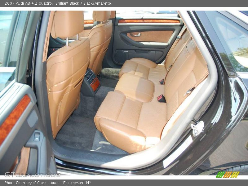 Brilliant Black / Black/Amaretto 2007 Audi A8 4.2 quattro