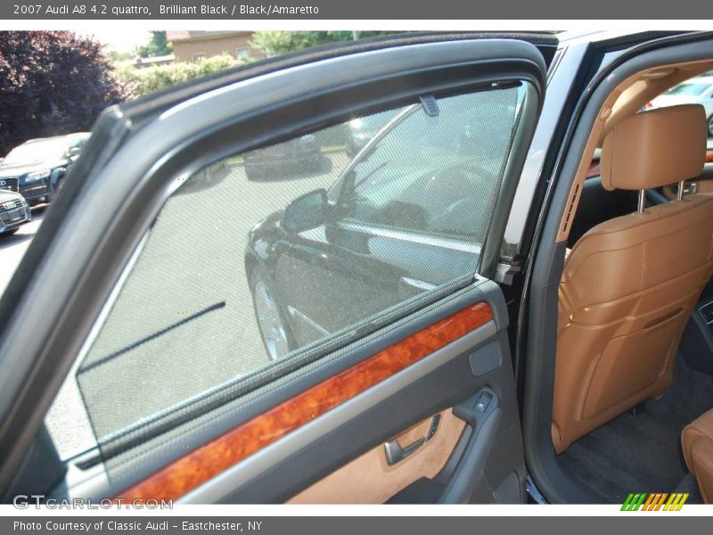 Brilliant Black / Black/Amaretto 2007 Audi A8 4.2 quattro