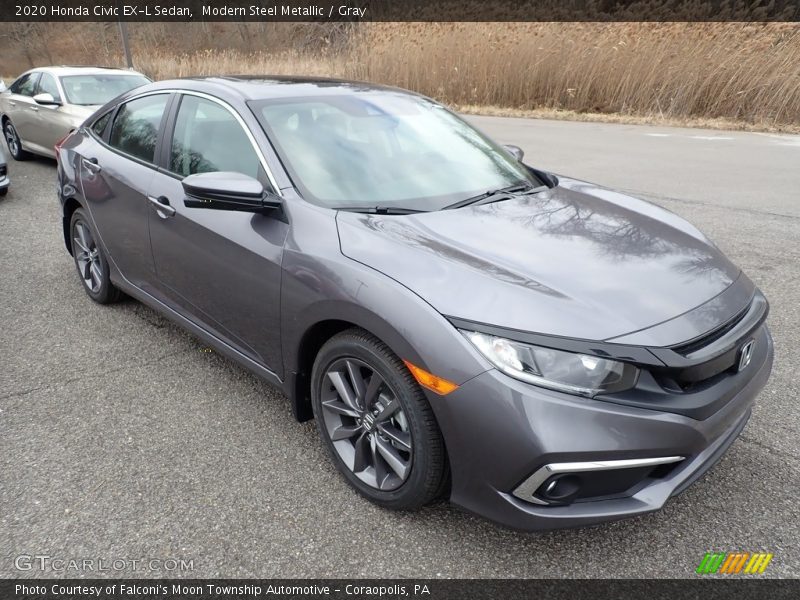 Front 3/4 View of 2020 Civic EX-L Sedan