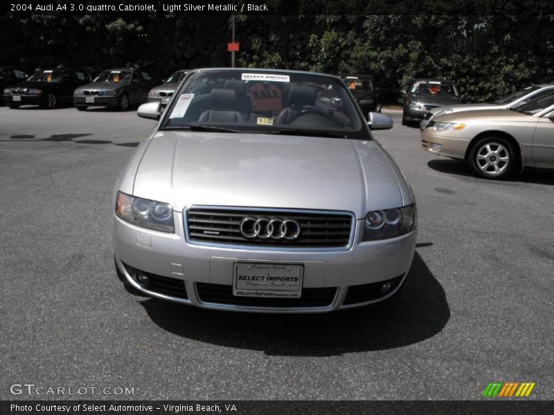 Light Silver Metallic / Black 2004 Audi A4 3.0 quattro Cabriolet