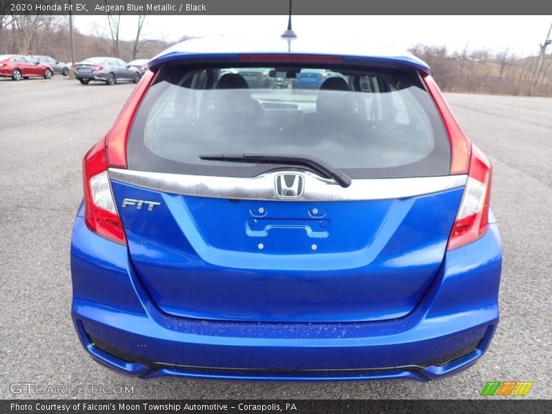 Aegean Blue Metallic / Black 2020 Honda Fit EX